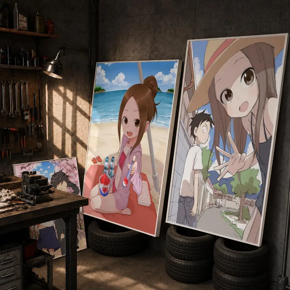T-Teasing Master Takagi-san Poster HD Room Decor Home Decoration Interior Wall Art Printing Waterproof Garage Party BedRoom Gift