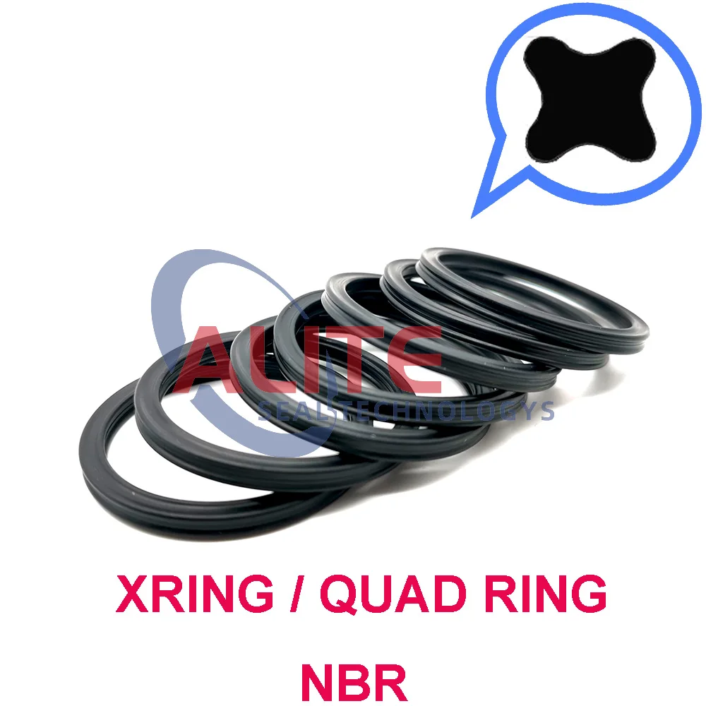 XRing AS568 CS=3.53 mm metril sizes ID=5-100 mm x CS Nitrile (NBR) 70B ShA Quad ring Buna N 70 Rubber Seals Standard X-Rings