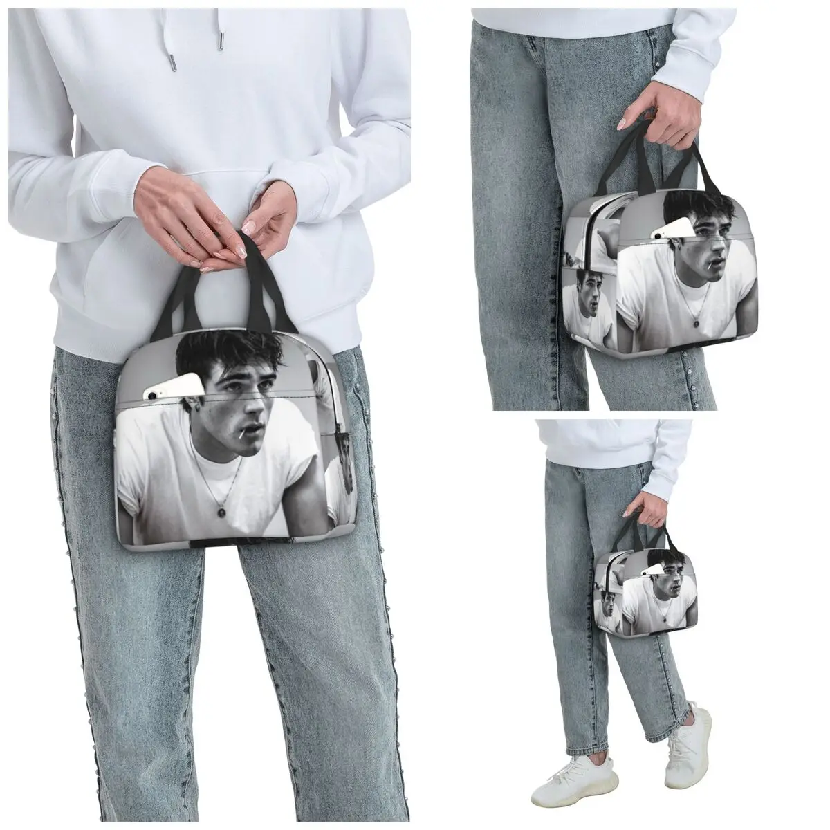 Jacob Elordi Australian Actor Insulated Lunch Bag for Kids School Cooler Thermal Food Box Tote Portable Lunch Boxes Container