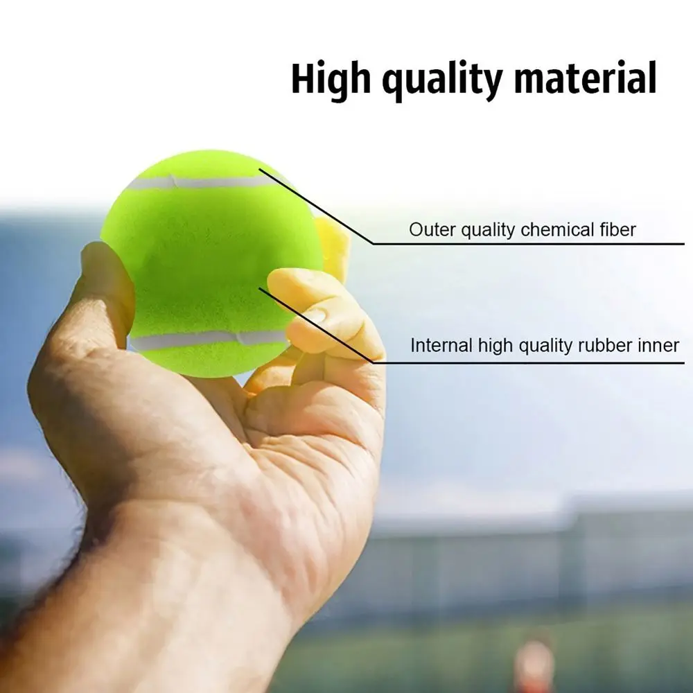 

3PCS Tennis Yellow Tennis Ball Advanced Felt Highly Elasticity Tennis Training Ball 6.5CM Practice Balls Competition Training