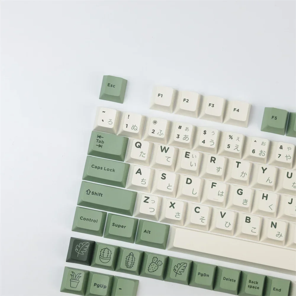 165 Keys  Desert Botanical Garden Keyboard Keycaps Cherry Profile DYE Sublimation with 1U 1.25U 1.75U 2U 2.25U Shift