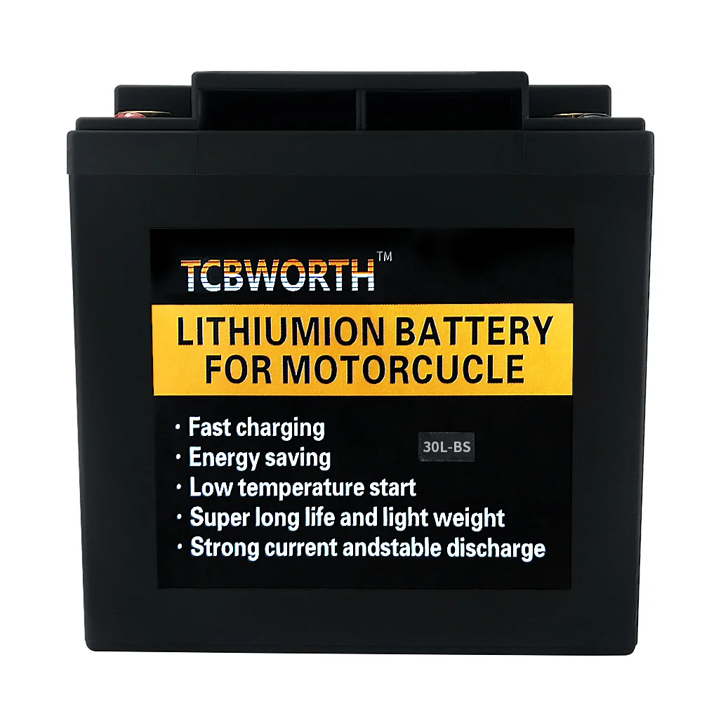 

30L-BS 20Ah CCA 720 12.8V Motorcycle Starter LiFePO4 Battery With Waterproof Built-in BMS Motor Scooter Lithium Iron Replace YTX