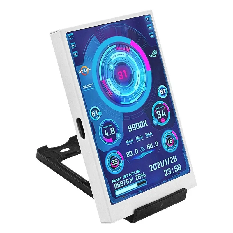 3.5inch IPS Dynamic Secondary Screen USB Case Secondary Screen Computer Monitoring USB Secondary Screen AIDA64