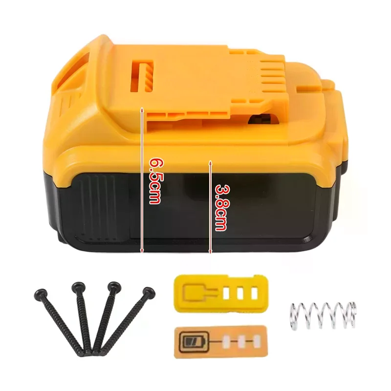 Para acessórios de ferramentas bateria de íon-lítio caixa de plástico para xr 18v 20v dcb183 dcb203 dcb204 dcb200 peças de caixa de carcaça