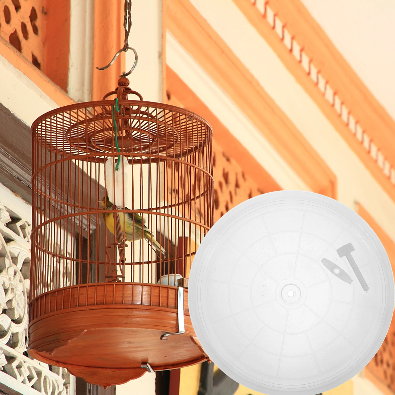 

Durable Poop Tray for Parakeet Bird Cage Accessories Easy Cleaning Leak Proof Pet Toilet Pan Suitable Living Rooms Parks Gardens