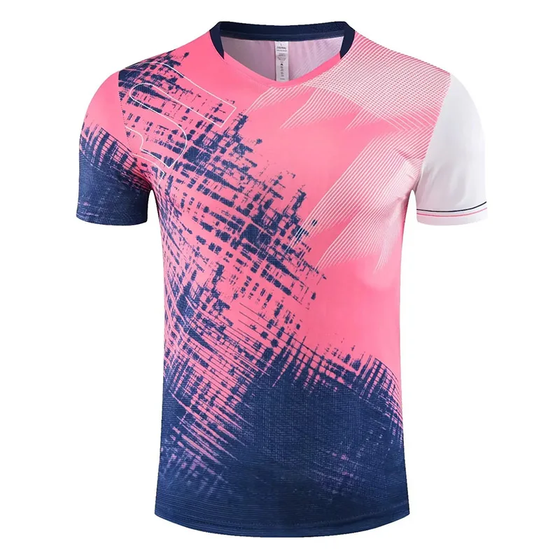

New Badminton Competition Uniforms Children Men's and Women's Fly-sleeved Tops Quick-drying Breathable Short-sleeved T-shirts