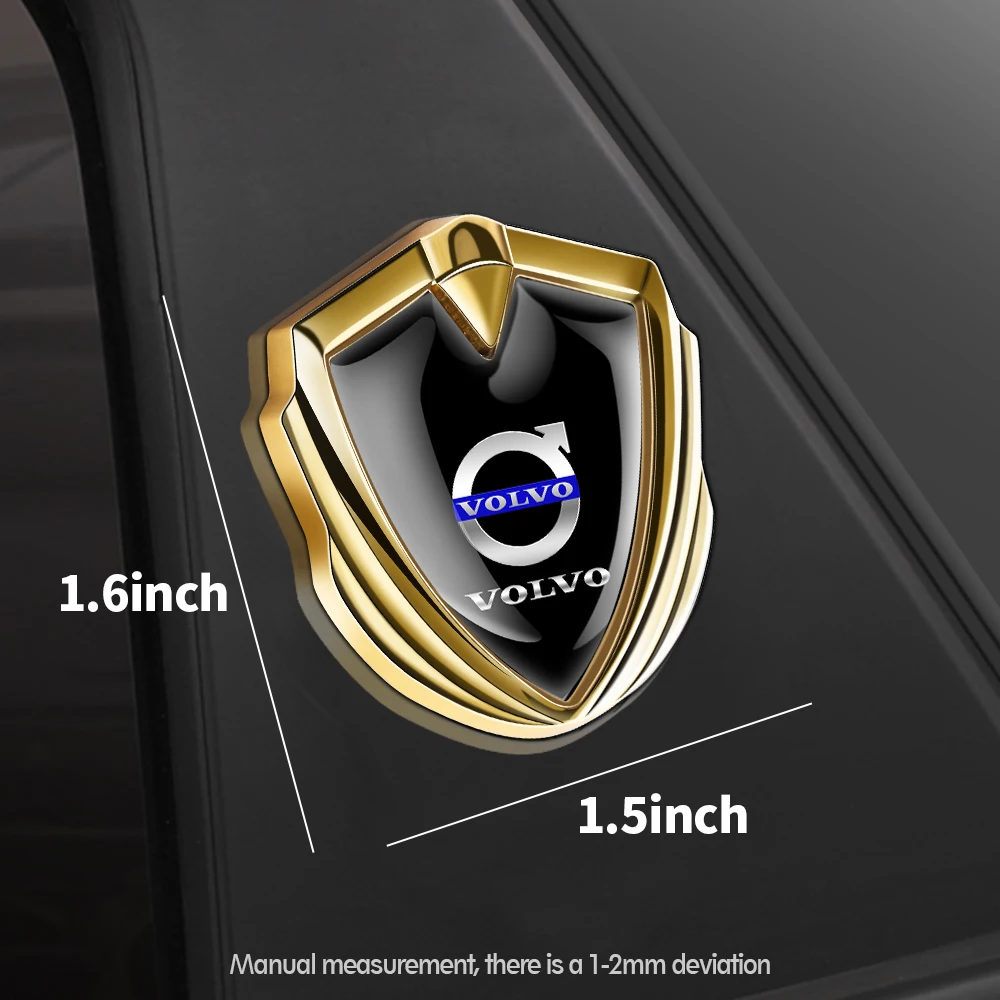 Car Shield Badge Sticker Auto Body Side Window Decoration Accessories For Volvo V40 V50 S40 S80 XC60 S90 XC90 S60 XC40 C40 S60