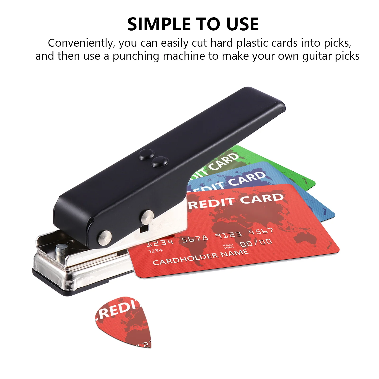 

Pick Make Picks Pick Sandpaper Pickup Guitar Pickup Black Sandpaper Plastic Card DIY Guitar Accessory Musical Instrument