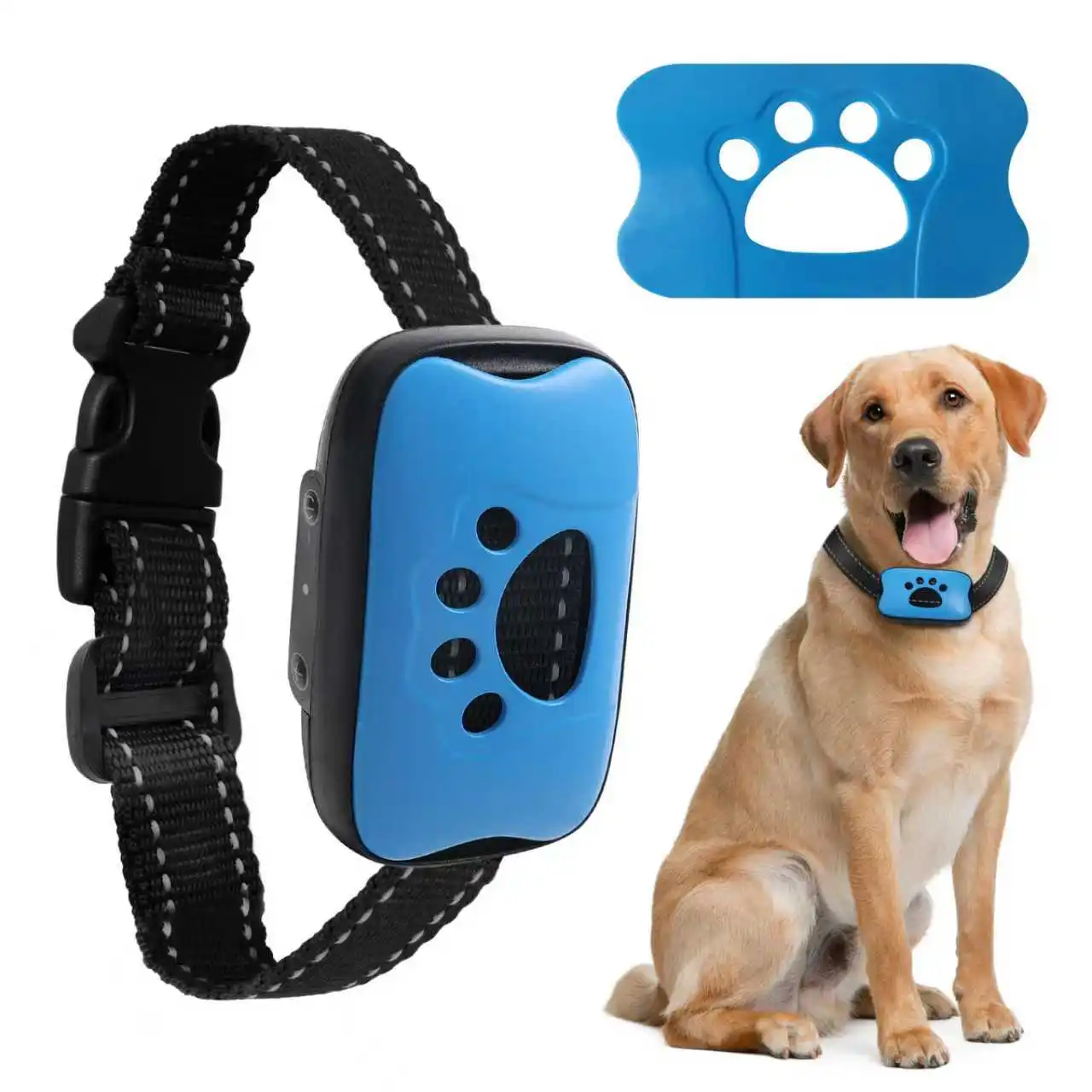 Haustier Hund Anti Bellen Gerät USB Aufladbare Hunde Training Kragen Ultraschall Stoppen Bellen Vibration Anti Bellen Kragen