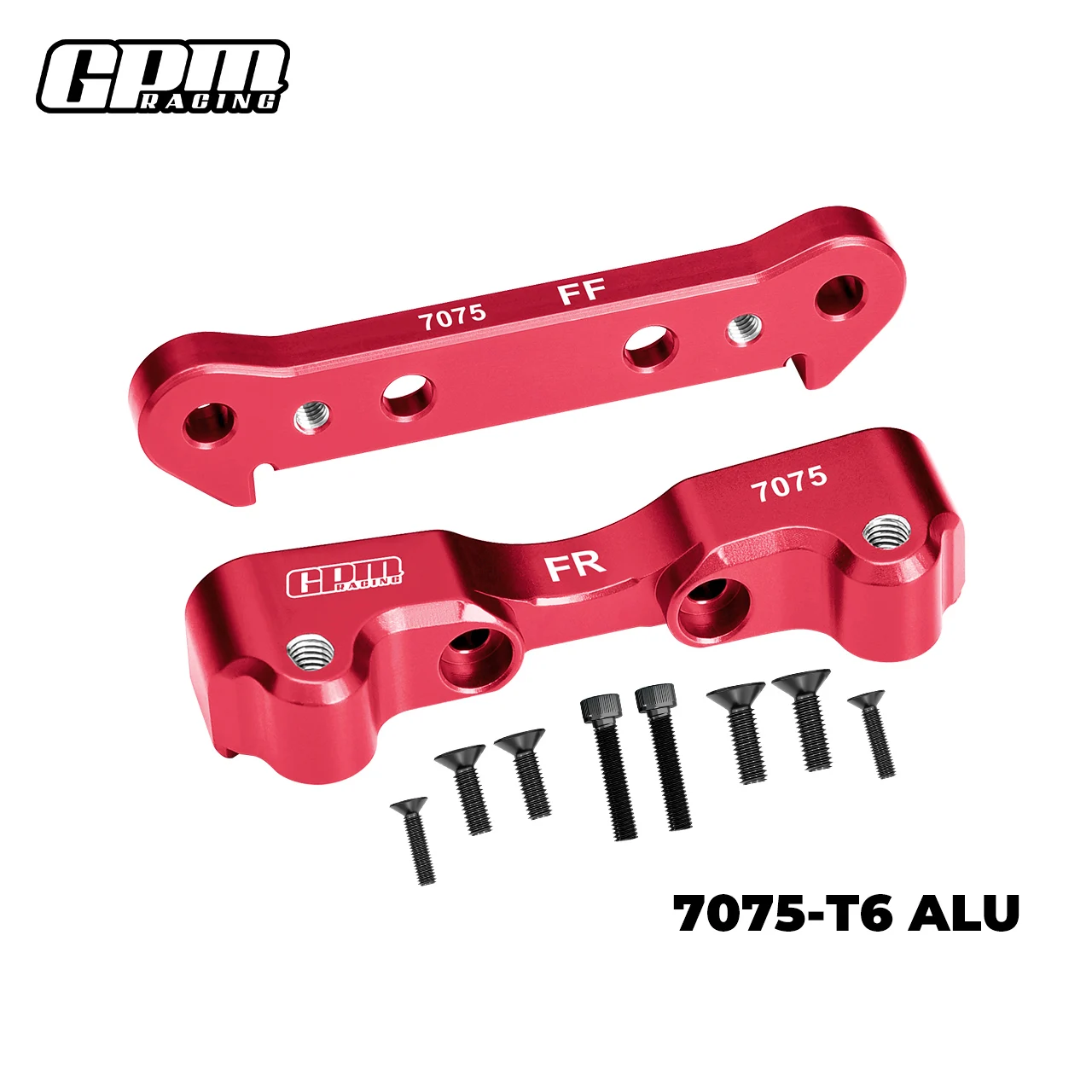 GPM ARRMA 1/5 Kraton 8S Outcast 8S EXB ARA5810V2 aleación 7075 soporte de suspensión inferior delantera