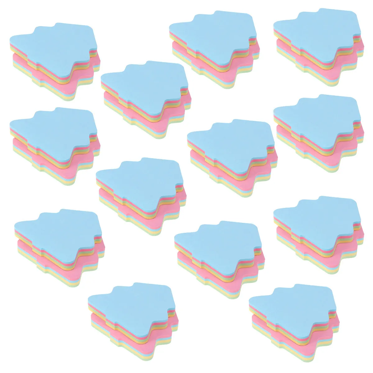 1200pcs Removable Christmas Tree Memo Pads – Reusable Adhesive Notes for Office, School & Home
