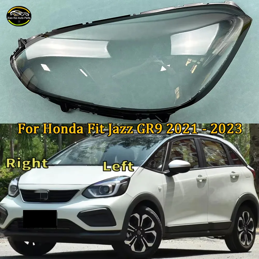 For Honda Fit Jazz GR9 2021 2022 2023 Configuration Headlight Shell Headlamp Transparent Lampshade Cover Lens Plexiglass
