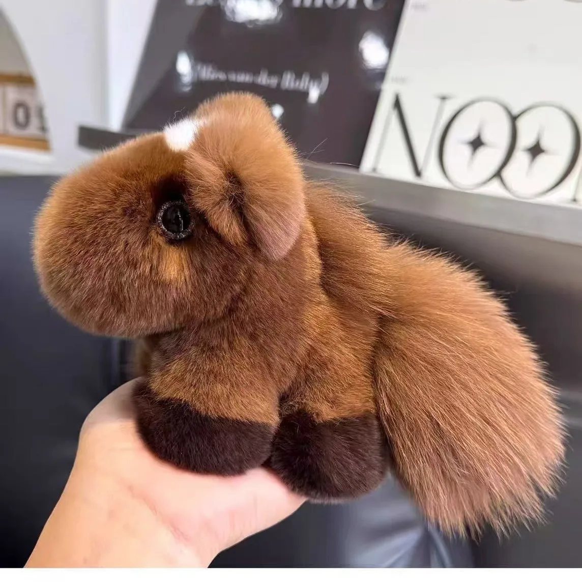 adorable-rex-rabbit-fur-little-horse-pendant-soft-plush-pony-charm-for-car-key-bag-decor