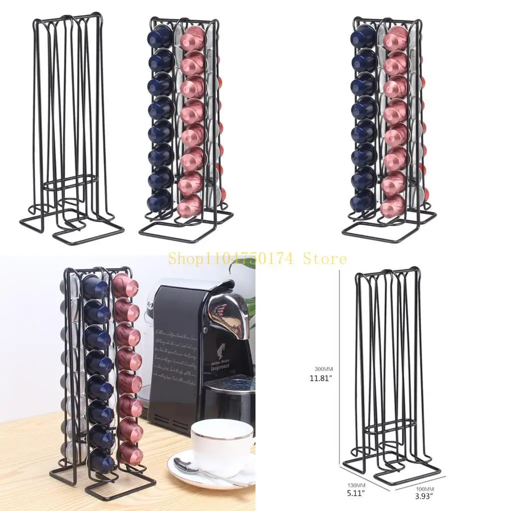 Vertical Coffee Capsule Storage Rack Deluxe Coffee Capsule Holder Space Saving Elegant & Modern Capsule Holder Top Sale
