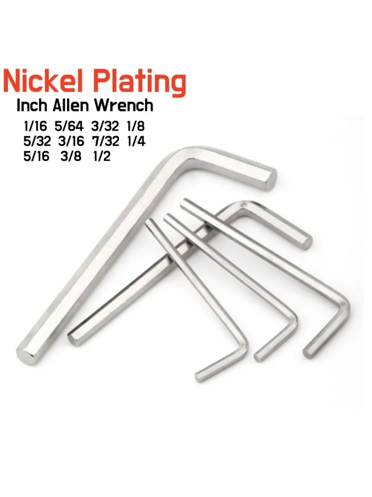 Standard (SAE) Hex Hex Key Sets Wrenches Allen Key Sizes Chart ...