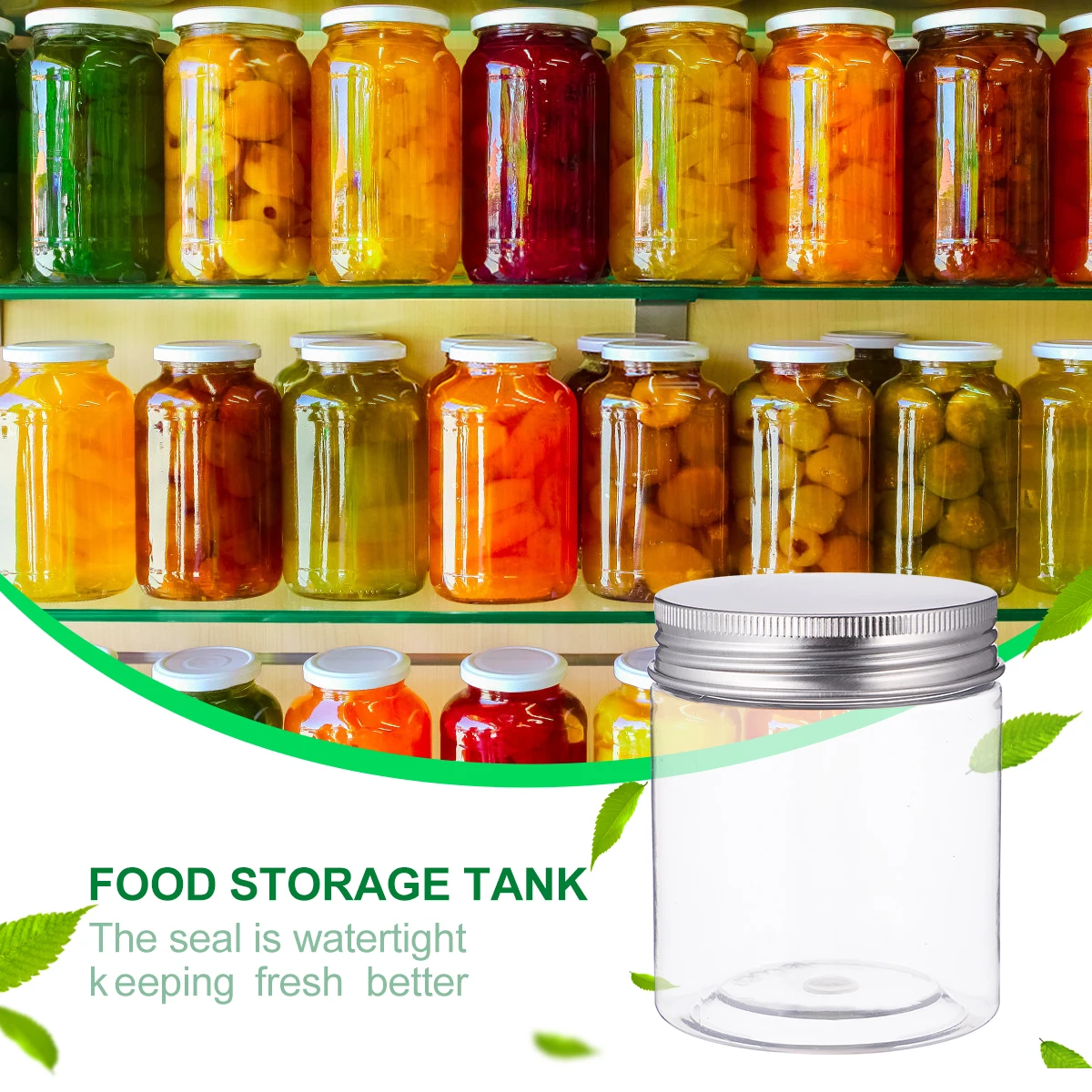 

10pcs Premium Food Storage Canister Sealed Dry Coffee Bean Tea Jar Salt Sugar Container Mason Kitchen Organizer