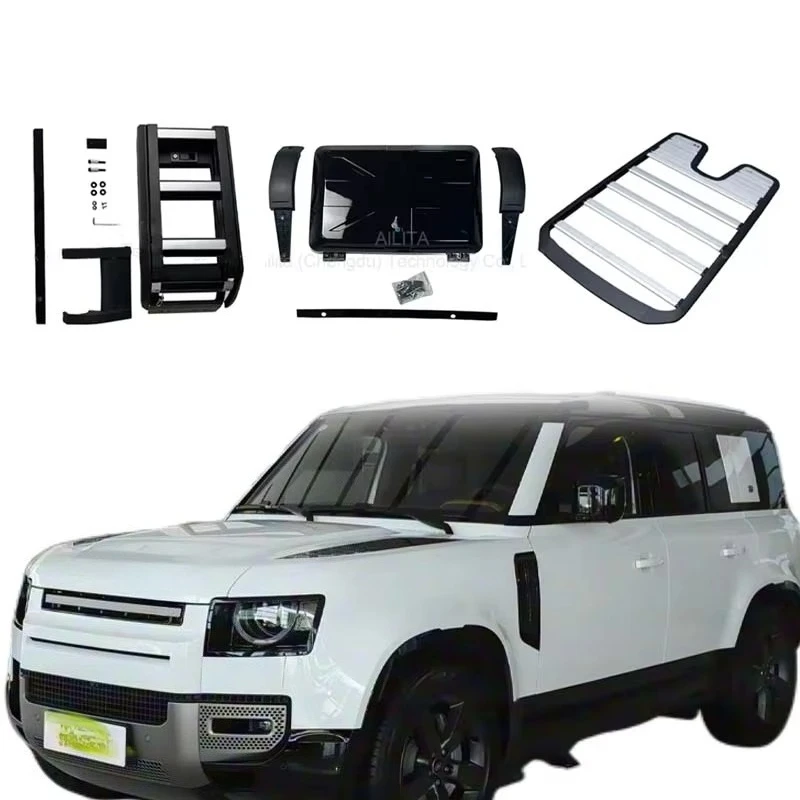

High Strength 4-pieces External Parts Side Ladder Roof Platform Rack Side Storage Bag for Defender Accessories