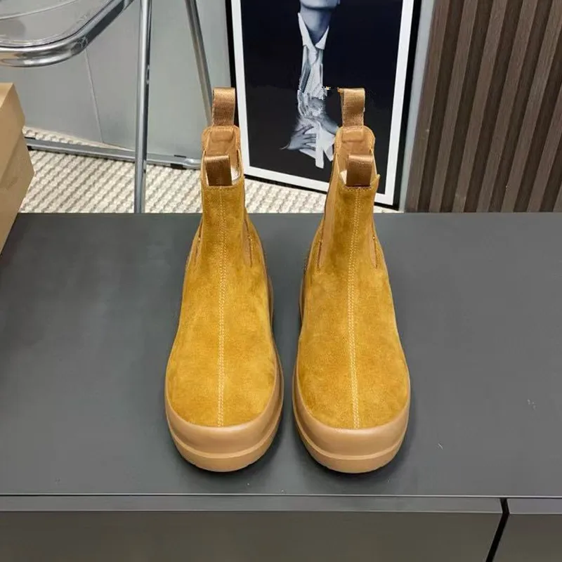 

Женские утепленные зимние сапоги на толстой подошве с флисовой подкладкой, высотой до середины икры, 2025 года, новые, длинные, очень теплые, для северо-восточных регионов, на толстом хлопковом утеплителе