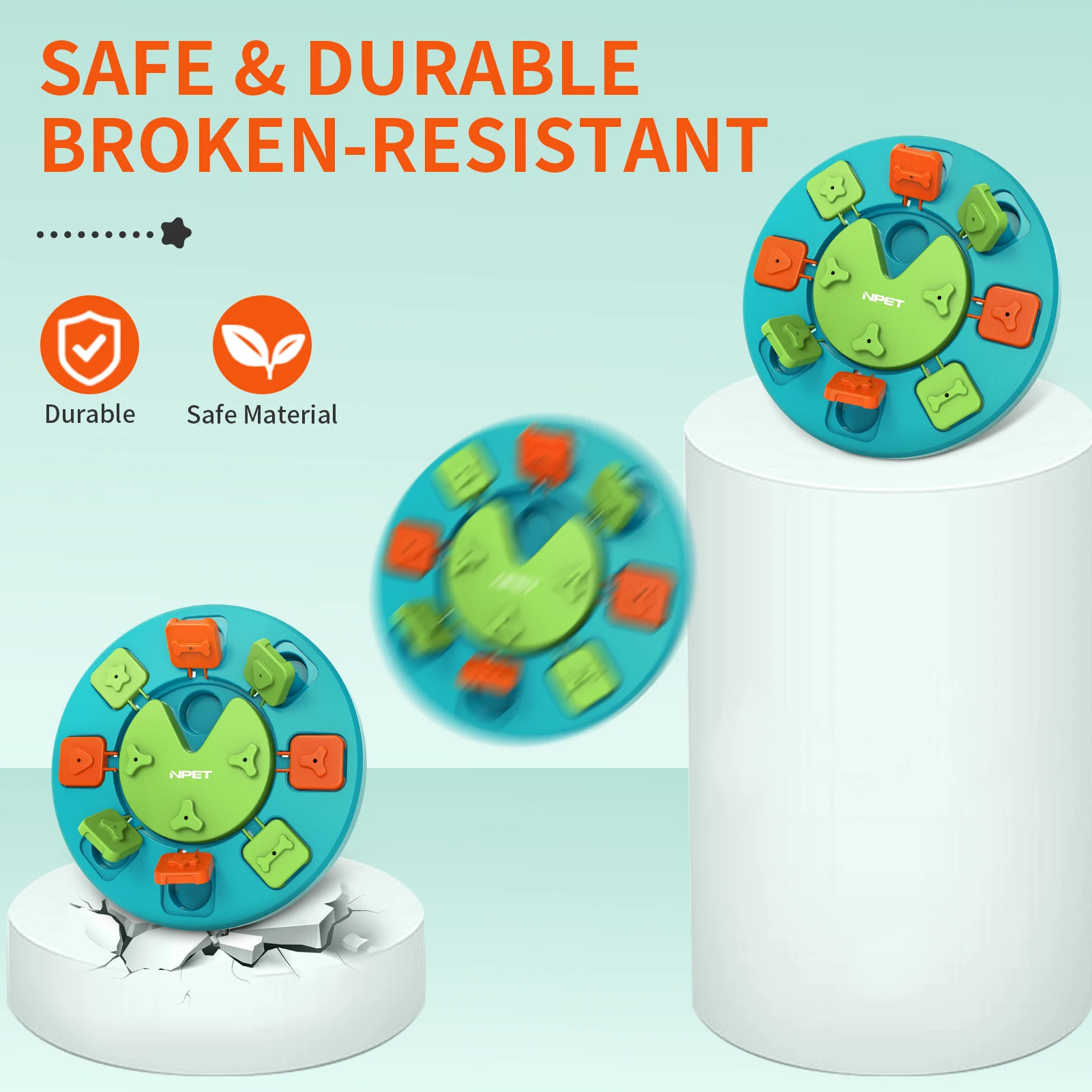 لعبة ألغاز الكلاب من NPET، وحدة تغذية بطيئة لتدريب الذكاء والإثراء العقلية #6