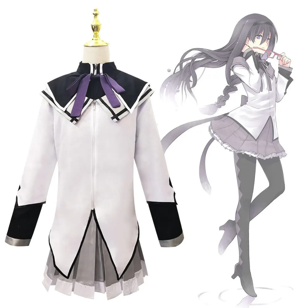 

Homura Akemi's Magical Girl Costume From Puella Magi Madoka Magica Cosplay Role-playing Transformation Battle Suit