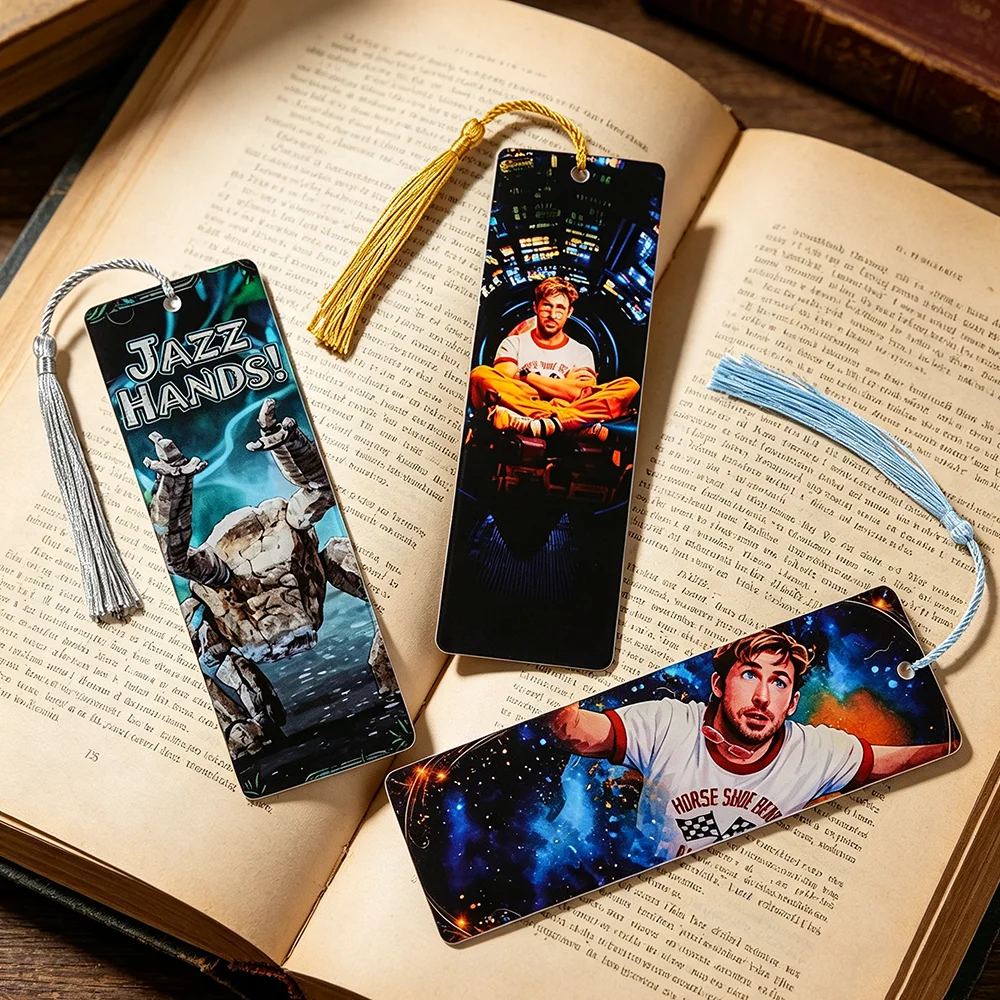 Marcapáginas Metálico AICase para el Proyecto Hail Mary Merch, para la Película Rocky Amaze Amaze Amaze, para Amantes de la Ciencia Ficción
