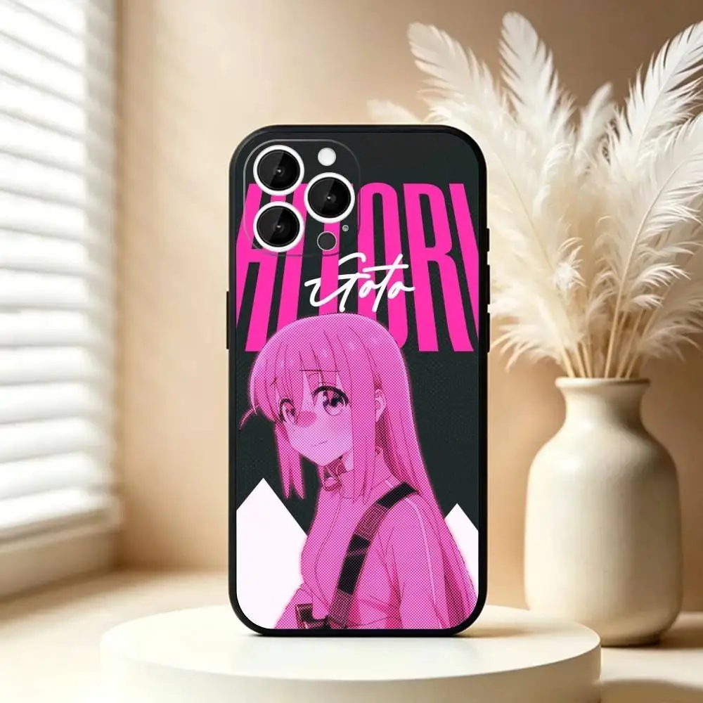B-Bocchi the Rock Cute Phone Case Silicone Soft For IPhone 17 16 15 14 13 12 11 X XR Plus Pro Max Plus