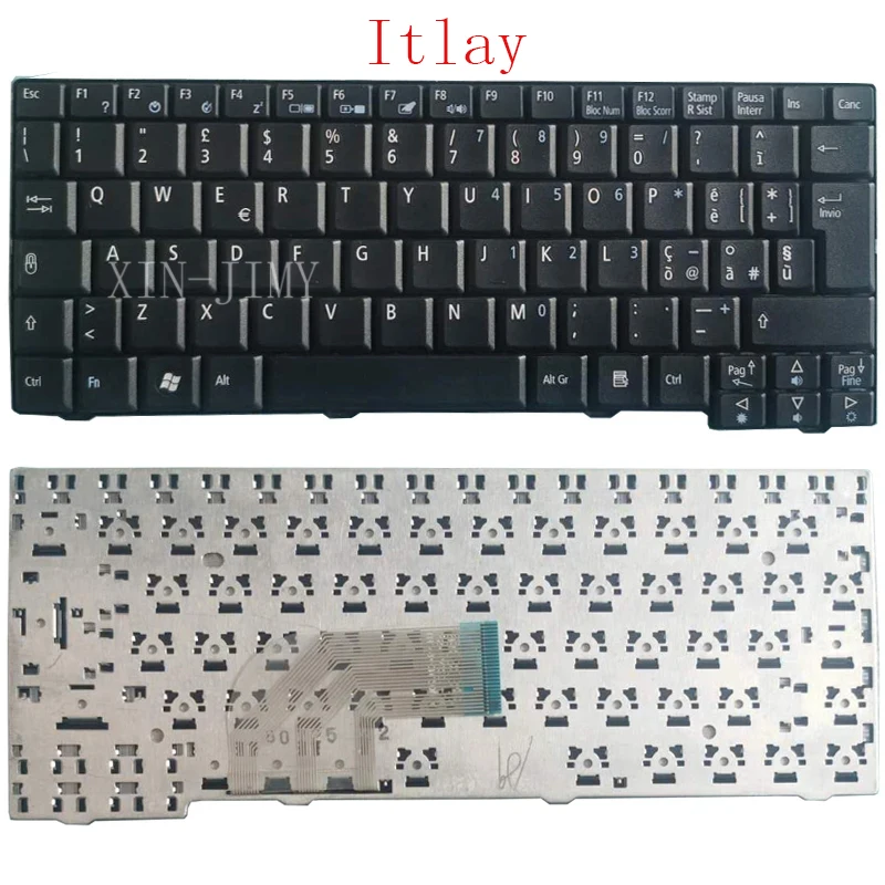 Teclado ruso, italiano y estadounidense para portátil Acer Aspire One ZG5 D150 A150 A150L ZA8 ZG8 D210 D250 A110 AO531H Emachines EM250