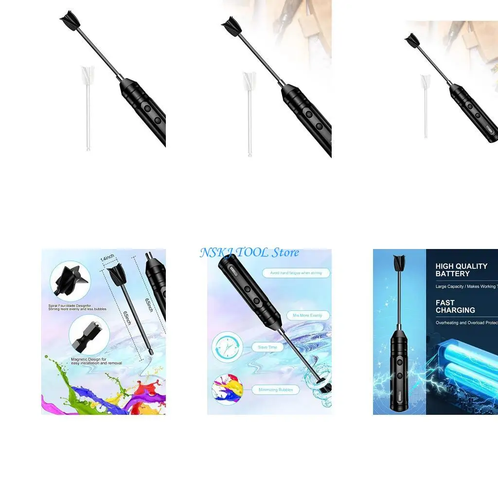 

L8RC Rechargeable Minimizing Cordless Resin Stirrer for Silicone Mixing