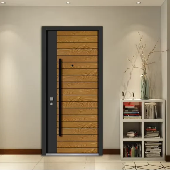 

Customized Door DepositModern Galvanized Steel Armored Security Door Finished Well Sealed Design For Apartment Front Entry Inter
