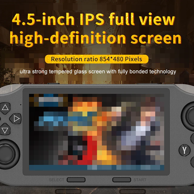 Console di gioco wireless portatile con schermo IPS HD da 4,5 pollici, grande capacità della batteria dotata di processore dual-core da 1,2 G SF3000