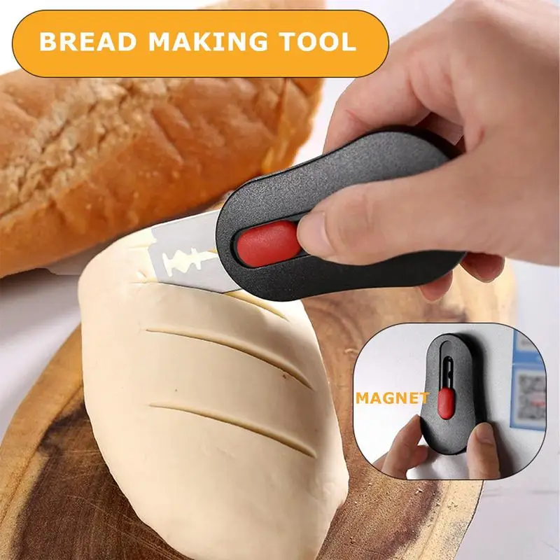 NEW Bread Scoring Blade Set Homemade Sourdough Dough Scribing Tool With 5 Replacement Blades Bread Scoring Knife Razors Cutter