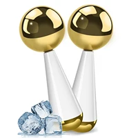 Globos de hielo para cara y ojos, palitos criogénicos de acero, herramienta de masaje Facial, rodillo de enfriamiento para rutinas de belleza diarias, regalo para el cuidado de la piel