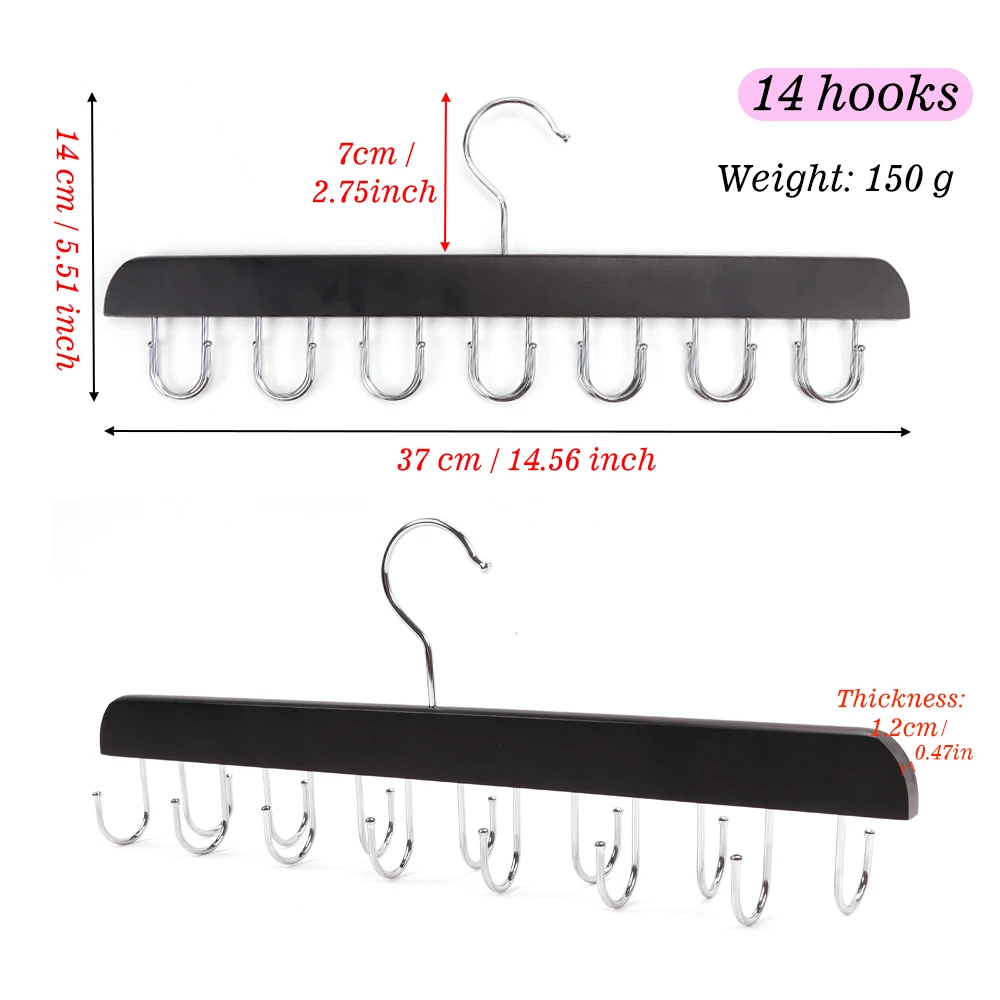 Nunify Perückenaufhänger für Perücke 360° ° Rotierender platzsparender Aufhänger aus Holz für Perücken- und Lametta-Organizer und Aufbewahrungshalter für Haarverlängerungen