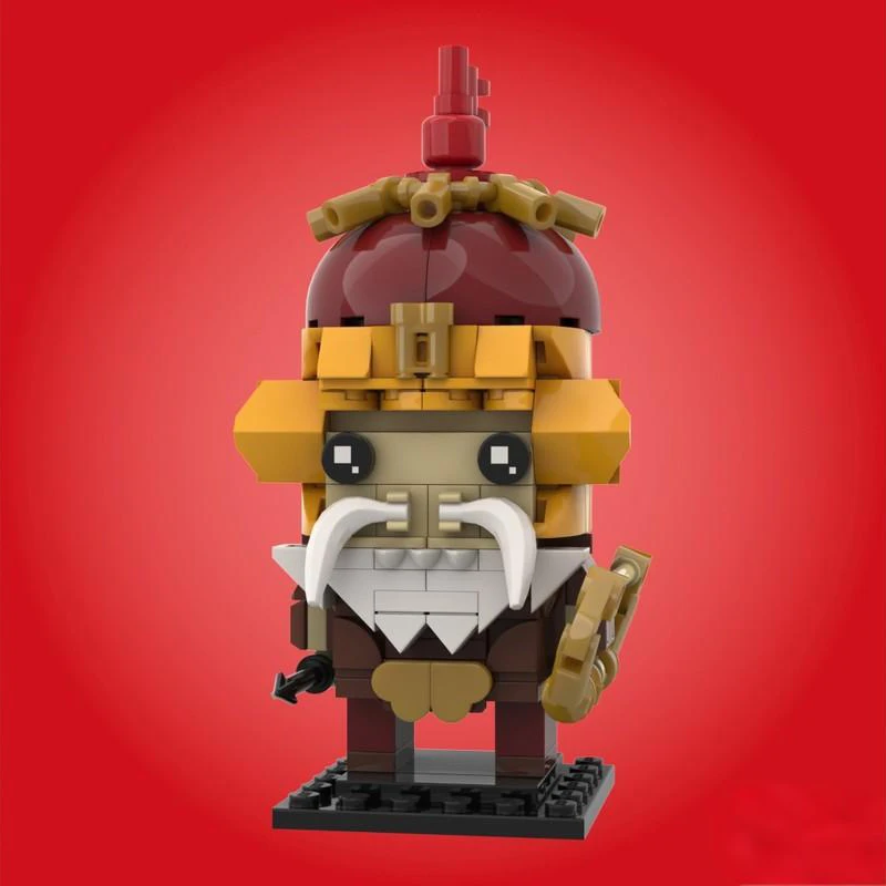 

172pcs MOC HUANG zhonges Brickheadz Building Blocks Christmas Gift Advanced Display for Serious Brick Collectors STEAM Learning