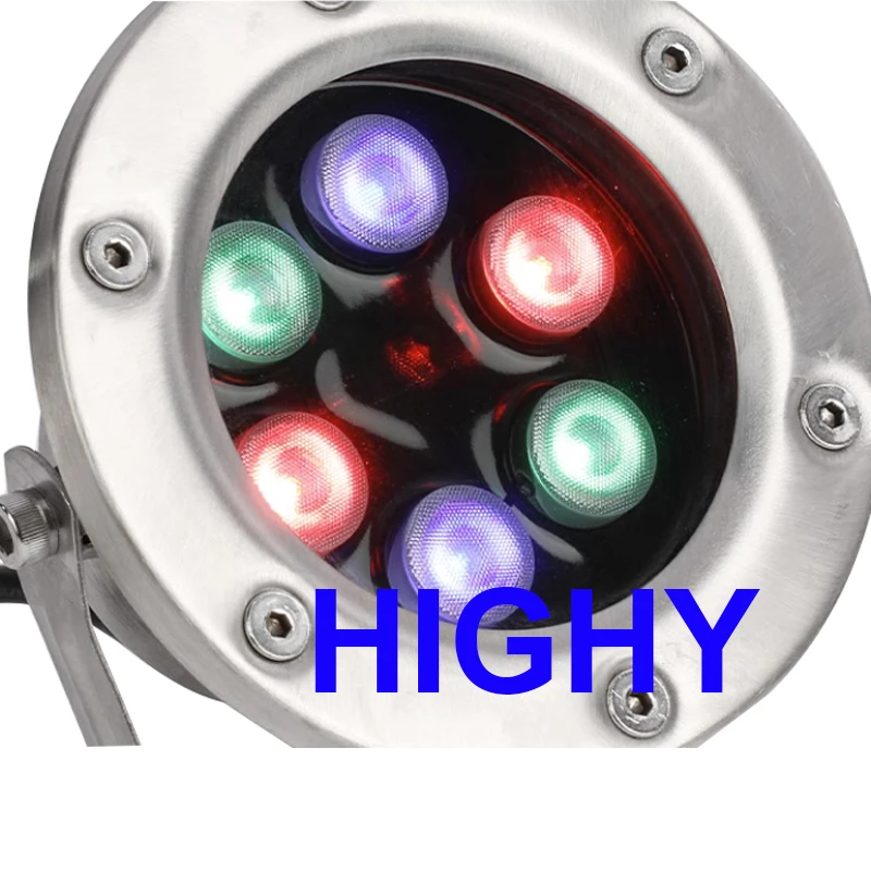 Fountain Light 4-wire External Control RGB LED Underwater Light RGB LED Spotlight IP68 Multi Color Changing Swimming Pool Lamp