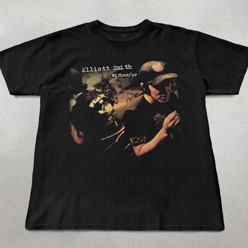 

Elliot Smith Either or T-shirt, Indie folk shirt, retro 90s graphic tee, Elliot Smith graphic tee, Trendy shirts, alt rock tee,