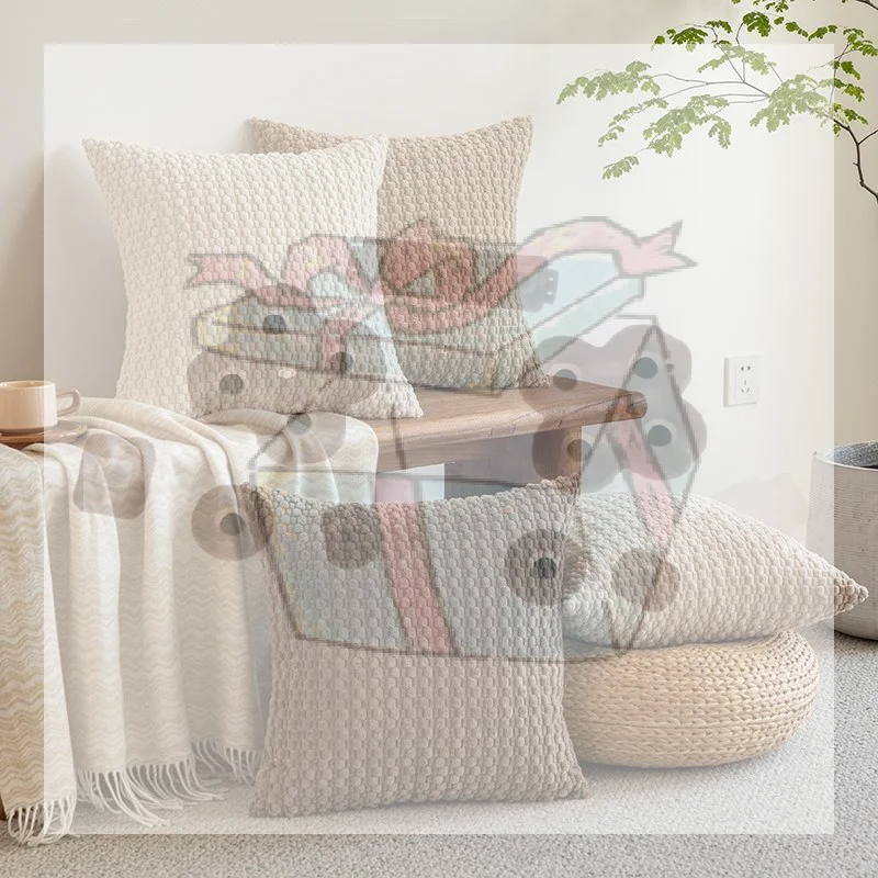 【CC】Boho Farmhouse Throw Pillow Covers Modern Nordic Cushion Covers Soft Corduroy (Pillowcases Without Inserts)