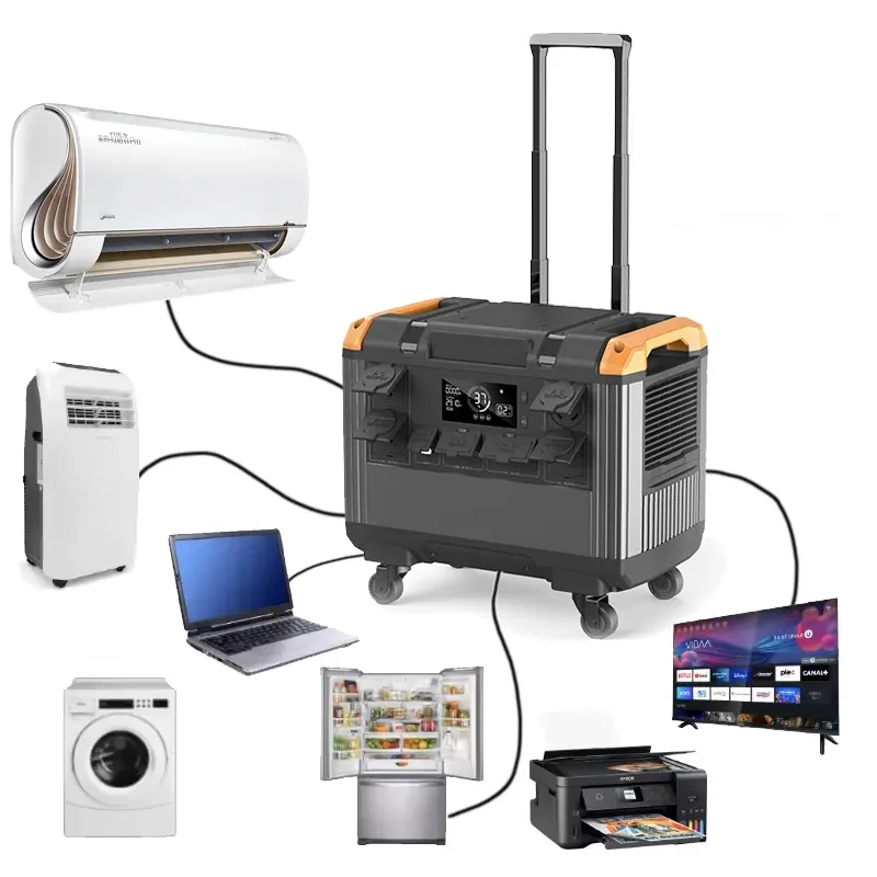 

Индивидуальная многофункциональная электрическая электростанция мощностью 3000 Вт, портативный солнечный генератор с автомобильным зарядным устройством для стартера, Ev Power Bank