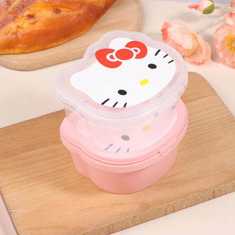 Cute Sanrio Hello Kittys Storage Box Cartoon Multipurpose Desktop Organizer Cosmetics Stationery Sorting Box 11.2*10.3*5.5cm