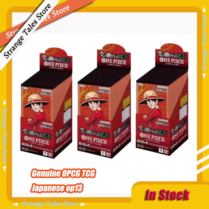 2025 genuino One Piece OPCG TCG juego de cartas coleccionables japonés sellado OP13 llevarando su tarjeta de colección Anime juguetes regalos