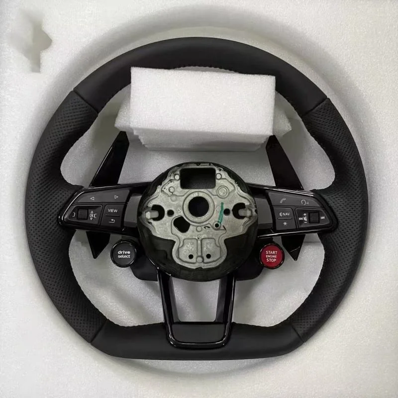 Customizable Sports Steering Wheel For Volkswagen VW Golf Mk7 GTI Golf R Polo GTE Passat Jetta Full Black Leather Steering Wheel