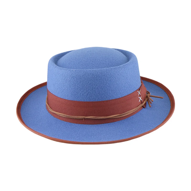 Woolen Hat, Fashionable Sunshade Felt Hat, Direct Supply For Women, Autumn And Winter Fashion, British Style Woolen Bucket Hat
