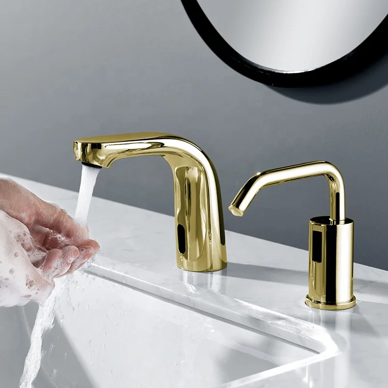 Household and commercial faucet style stainless steel hotel non-contact soap dispenser desktop automatic sensing soap dispenser