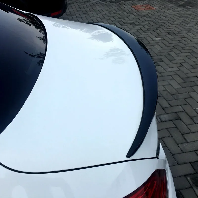 am gStyle Car Wing Spoiler For 2014 - 2020 Mercedes W205 C205 C-class C250 C300 C350 4Door Rear Trunk Spoiler ABS Tail Lip Wing