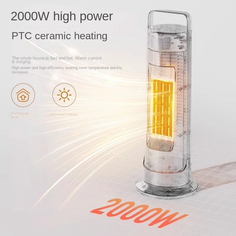 Electric Heater 2000W Heating Fans Portable Electric Space Heater PTC Fan Heater for Room Hot Air Blower with Remote Control