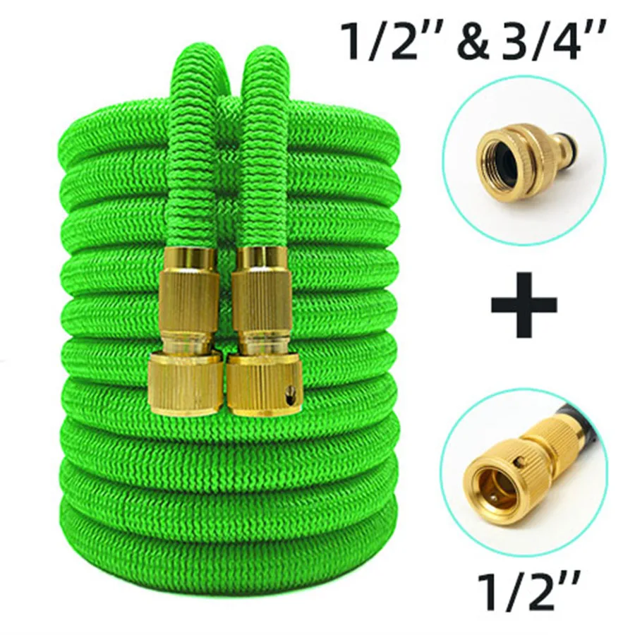 

Garden Water Hose Expandable Double Metal Connector High Pressure Pvc Reel Magic Water Pipes for Garden Farm Irrigation Car Wash