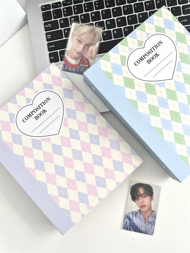 SKYSONIC A5 Creme Diamant Muster Fotoalbum Sammeln Buch Kpop Binder Cover Postkarten Ring Organizer DIY Nachfüllungen Lieferanten – Detail 34