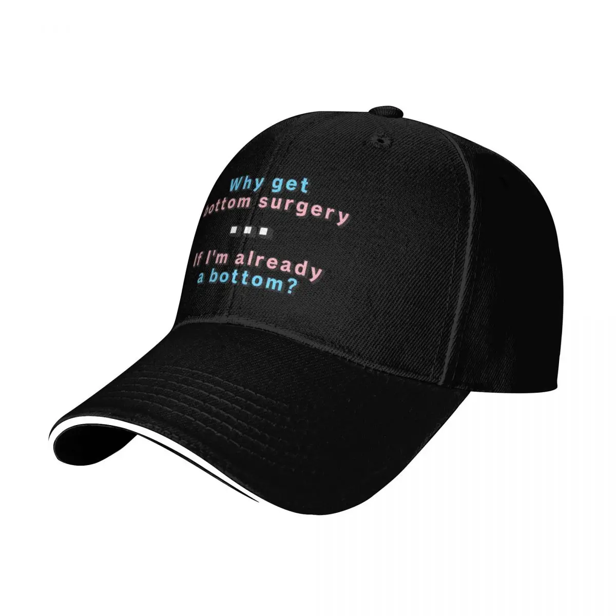 Bottom surgery Baseball Cap Sun Protection UPF 50+ Breathable Mesh Back Adjustable Buckle Closure