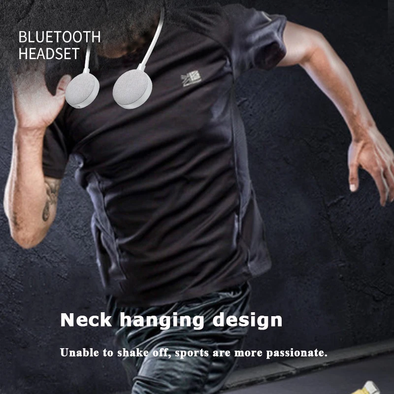 Wearable Bluetooth5.3 Speaker Adjustable Neckband Sports Stereo Soundbar Wireless Handsfree Call MP3 Music Player Support TF