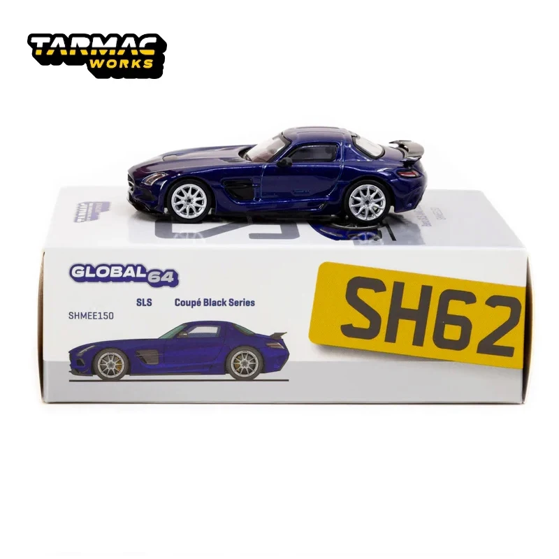 Tarmac Works 1:64 TW SLS Coupe Black Series Metal blue alloy car model